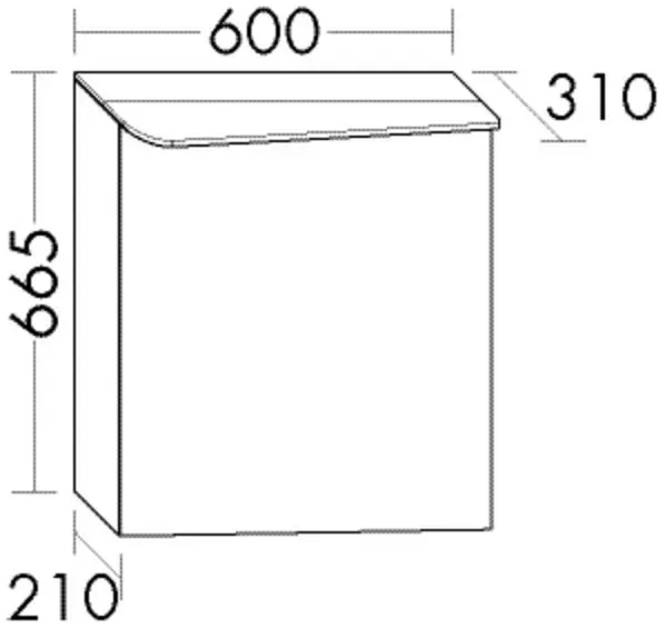 Burgbad Spiegelschrank Badu 665x600x310 Frassino Dekor Cappuccino, SFTU060RF3697 SFTU060RF3697