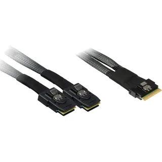 Inter-Tech Datenkabel SFF-8654 8i - 2x SFF-8087,