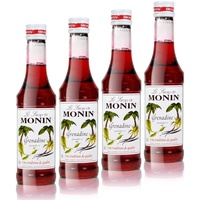 4x Monin Grenadine Sirup, 250 ml Flasche