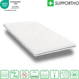 supportho Premium Topper 90 x 200 cm Weiß