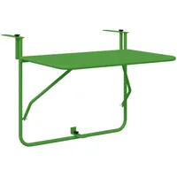 VidaXL Balkon-Klapptisch Grün 60x40 cm Stahl
