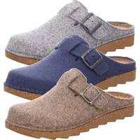 Rohde Herren Hausschuh Softfilz Pantoffel Foggia-H 7102, Größe:44 EU, Farbe:Grau - 44