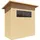 BERTILO Gartenhaus Pent Modern 1 2,52 x 1,37 m Beige