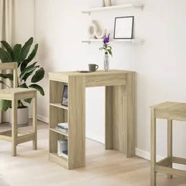 vidaXL Bartisch mit Regal 95 x 47 x 103,5 cm Braun