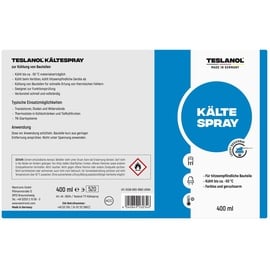 Teslanol Kältespray, zur Kühlung von Bauteilen, - 400 ml