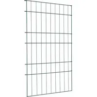 Teichzaun Set 8 pcs Grün 50 x 80 cm Stahl Gartenbarriere Terrassen-Trenner Minim