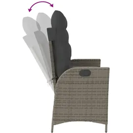 vidaXL Gartenbank 104 x 58 x 93 cm Grau