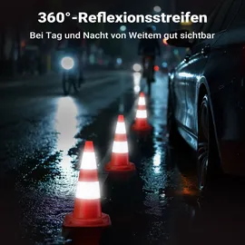 Wiltec Verkehrskegel 50 cm Rot