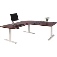 MCW Eck-Schreibtisch MCW-D40, Computertisch elektrisch höhenverstellbar 178x178cm 84kg MVG