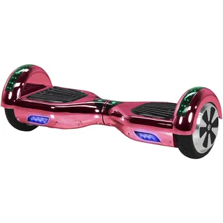 Robway W1 Hoverboard - Das Original - Marken Akku - Self Balance - 22 Farben - Bluetooth - 2 x 350 Watt Motoren - App - Led (Pink Chrom)
