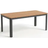 Esstisch AMBIENTE HAUS "Garten Esstisch Alu 220x95cm - grau", braun (grau), B:220cm H:74cm T:95cm, Alluminium, Tische, Esstisch