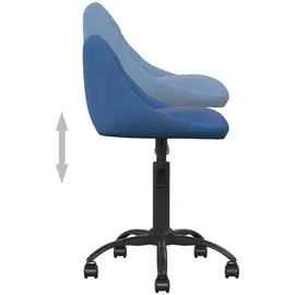vidaXL Bürostuhl Samt Blau