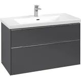 Villeroy & Boch Waschbeckenunterschrank Subway 3.0 2 Auszüge 97,3 x 57,9 x 47,8 cm Graphite