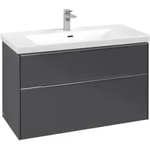 Villeroy & Boch Waschbeckenunterschrank Subway 3.0 2 Auszüge 97,3 x 57,9 x 47,8 cm Graphite