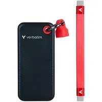 Verbatim Pocket SSD 256 GB USB 3.2 Rot/Schwarz