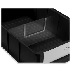 PROREGAL Mega Deal 100x Leitfähiger Trennsteg für breite Industrieboxen | Breite 18,3cm