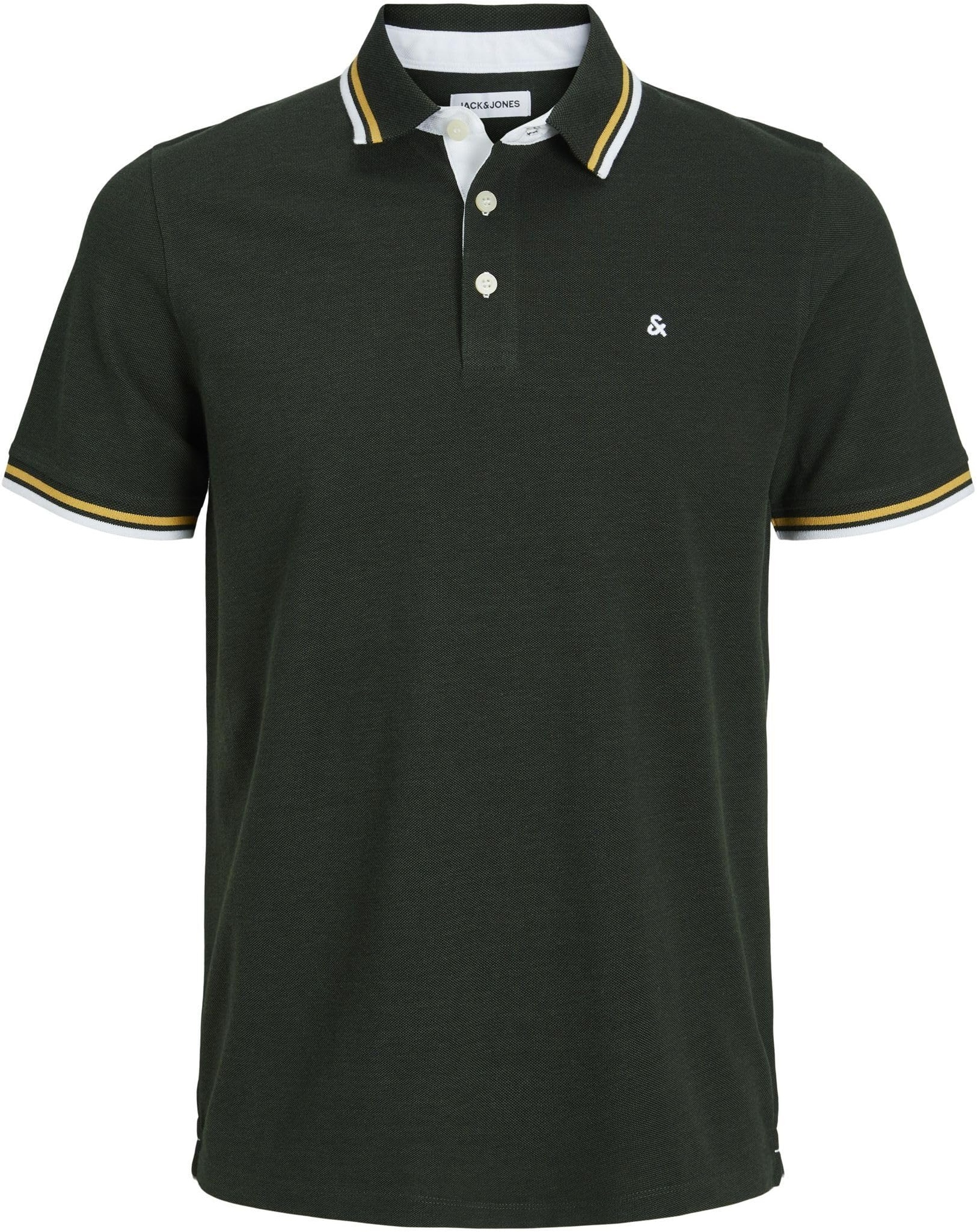 JACK & JONES Herren Jjepaulos Noos Poloshirt, Mountain View/Detail:play, S EU