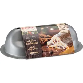 Städter 'Stollenbackhaube Metall Silber, We love Baking'