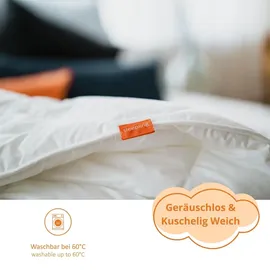 sleepling Federdecke, 135 x 200 cm, Bettdecke, aus Federn, Steppbett, - weiß