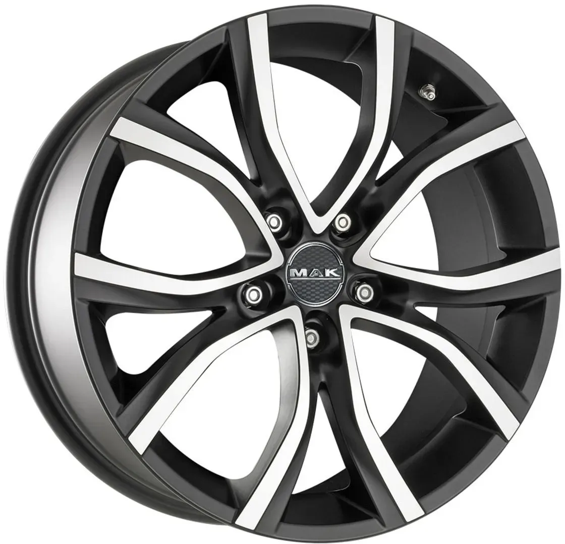 Llanta de aluminio de 16'' MAK Nitro 5x114,3 7J ET40, color Ice Titan