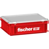 Fischer Handwerkerkoffer klein Kunststoff rot