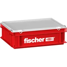 Fischer Handwerkerkoffer klein Kunststoff rot