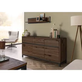 MASSIVMOEBEL24.DE Sideboard 175 x 85 x 45 cm Tabacco Braun geölt