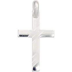 Kreuz-Anhänger JOBO "Anhänger Kreuz", silber (silber 925), Schmuckanhänger, Damen, Silber 925 (Sterlingsilber), 925 Silber