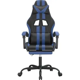 vidaXL Gaming-Stuhl Blau Schwarz