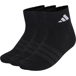 Adidas Thin&Light Sportswear Knöchelsocken 3er-Pack - schwarz L