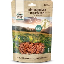 Wildes Land Hühnerbrust Hunde Snack WL Hühnerbrust Stücke 200g Hunde Snack