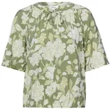 s.Oliver Strukturierte Viskosemix-Bluse im O-Shape - 36