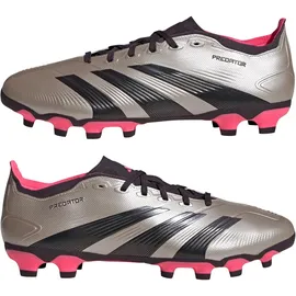 adidas Predator League MG Platinum Metallic / Aurora Black / Turbo 42 2/3