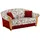 Home Affaire Schlafcouch Polyester 2-Sitzer Rot