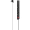 Steckdosenleiste 5-fach, USB-A 17W, Schalter, 1,4 m schwarz