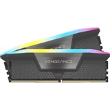 Corsair Vengeance RGB grau DIMM Kit 32GB, DDR5-6000, CL36-36-36-76, on-die ECC (CMH32GX5M2D6000Z36K)