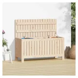 furnicato Gartenbox Gartentruhe 108x42,5x54 cm Massivholz Kiefer (1 St) braun