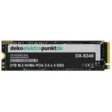 dekoelektropunktde 2TB M.2 NVMe Gen3 SSD Festplatte passend für Acer Predator Orion 3000 PO3-600, Alternatives Ersatzteil 2280 PCIe 3.0 x 4
