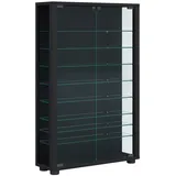 VCM Standvitrine Lumo Mini 59 x 18 x 90 cm Schwarz