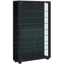 VCM Standvitrine Lumo Mini 59 x 18 x 90 cm Schwarz