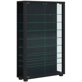 VCM Standvitrine Lumo Mini 59 x 18 x 90 cm Schwarz