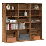 vidaXL CD-Regal Altholz-Optik 100x23x89,5 cm Holzwerkstoff