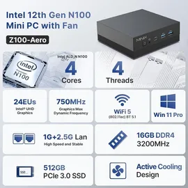MINIX NEO Z100-Aero Intel N100), PC,