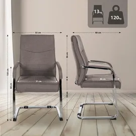 CLP Esszimmerstuhl Hobart dunkelgrau/Stoff