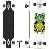 Skatro Drop Through Longboard Skateboard Freeride - Inklusive T-Tool