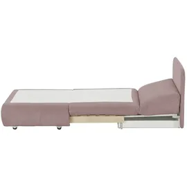 Sofa.de Schlafsessel Etta Stoff 88 x 88 x 96 cm Rosa/Pink mit Schlaffunktion