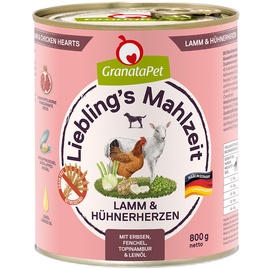 GranataPet Sparpaket: GranataPet Liebling's Mahlzeit Lamm - Hühnerherzen