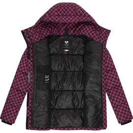 Ragwear Damen Winterjacke mit Hahnentritt-Muster