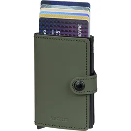 Secrid Miniwallet Unisex Geldbörse matte green-black