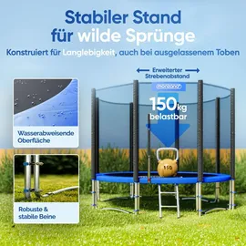 monzana Trampolin 305 cm inkl. Sicherheitsnetz Blau